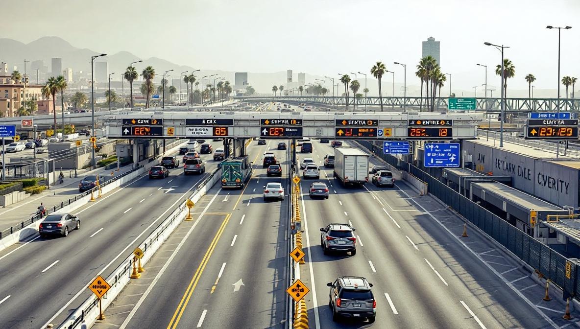 fast pass lane San Ysidro CBX illustration
