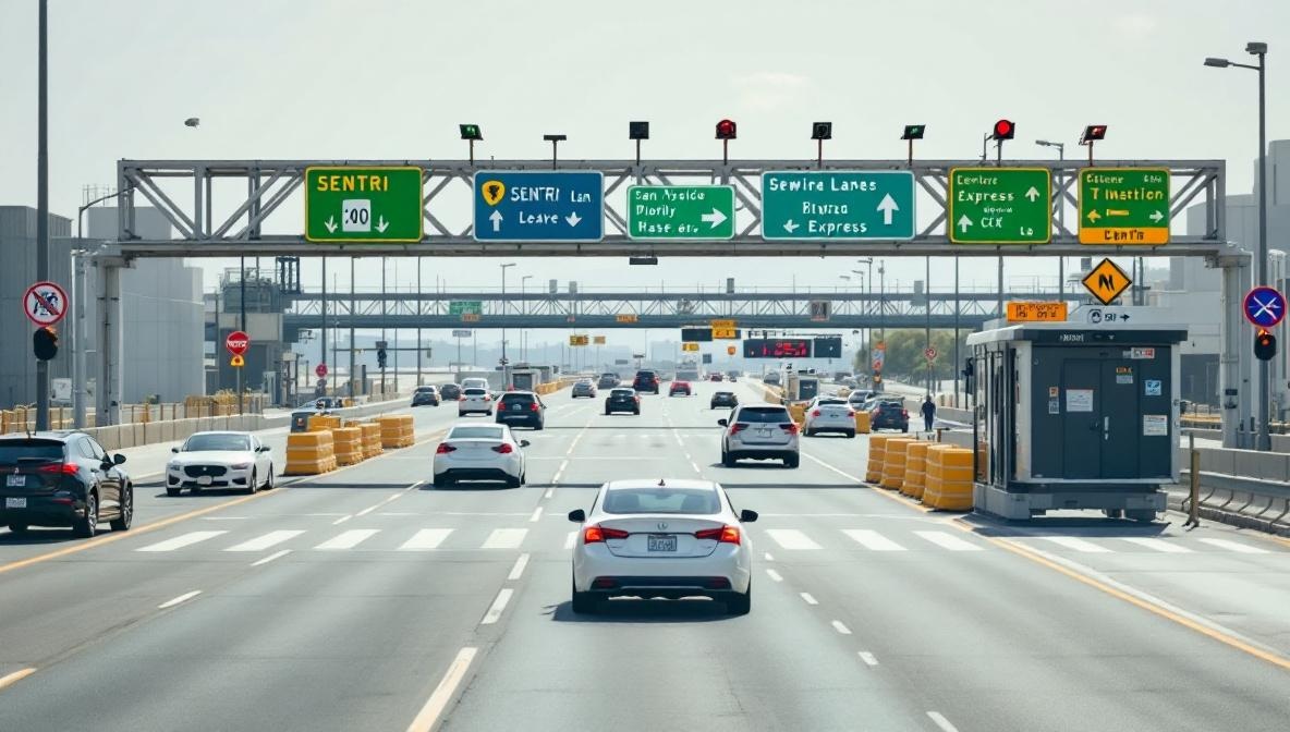 fast pass lane San Ysidro CBX illustration